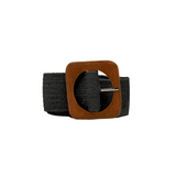 CINT-10.5 Straw belt with wood buckle