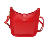 GF0745-S GENUINE ITALIAN  LEATHER MID MESSENGER BAG