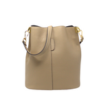 GF2554 LEATHER BUCKET BAG