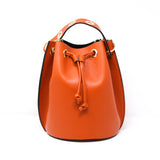 GF0447 LEATHER BIG BUCKET BAG