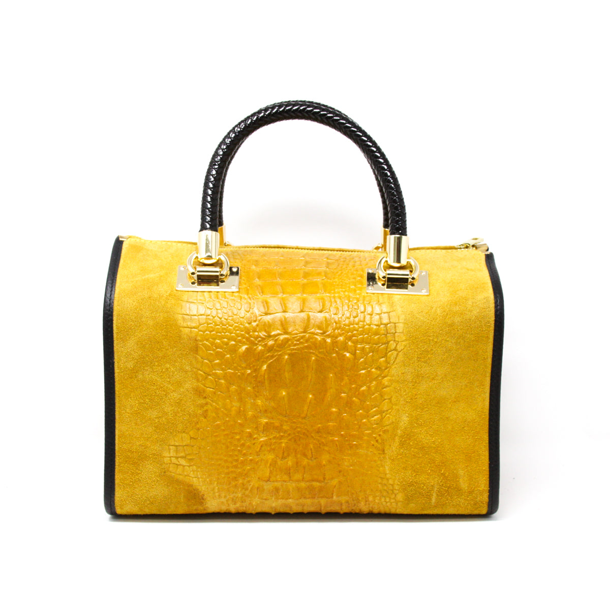 GF13220 GENUINE ITALIAN LEATHER CROC EMBOSSED BAG - German Fuentes Wholesale of Leather Handbags, Belts and Accessories - German Fuentes