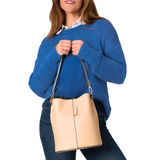 GF2554 LEATHER BUCKET BAG