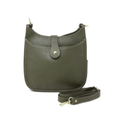 GF0745-S GENUINE ITALIAN  LEATHER MID MESSENGER BAG