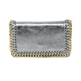 GF0389 GENUINE ITALIAN LEATHER WITH GOLD CHAIN CROSSBODY BAG