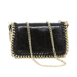 GF0389 LEATHER BAG WITH GOLD CHAIN