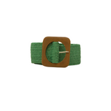 CINT-10.5 Straw belt with wood buckle