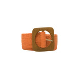 CINT-10.5 Straw belt with wood buckle
