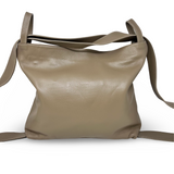 GF0885 GENUINE ITALIAN LEATHER TOTE AND BACKPACK