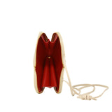 GF0990 GENUINE ITALIAN LEATHER CROSSBODY HEART BAG