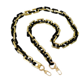 CBS-47 BLACK AND GOLD CHAIN FOR BAGS