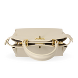 GF0823 GENUINE ITALIAN LEATHER HANDLE AND CROSSBODY BAG