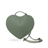 GF0990 GENUINE ITALIAN LEATHER CROSSBODY HEART BAG