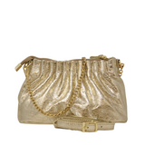 GF2035 GENUINE ITALIAN LEATHER CLUTCH AND CROSSBODY BAG