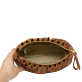 GF2035 GENUINE ITALIAN LEATHER CLUTCH AND CROSSBODY BAG
