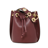 GF0441 GENUINE ITALIAN LEATHER BUCKET BAG