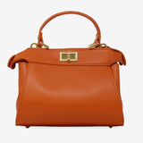 GF0823 GENUINE ITALIAN LEATHER HANDLE AND CROSSBODY BAG