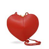GF0990 GENUINE ITALIAN LEATHER CROSSBODY HEART BAG