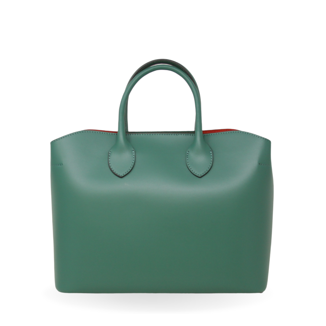 GF1943 GENUINE ITALIAN LEATHER RED INTERIOR BAG - German Fuentes Wholesale of Leather Handbags, Belts and Accessories - German Fuentes