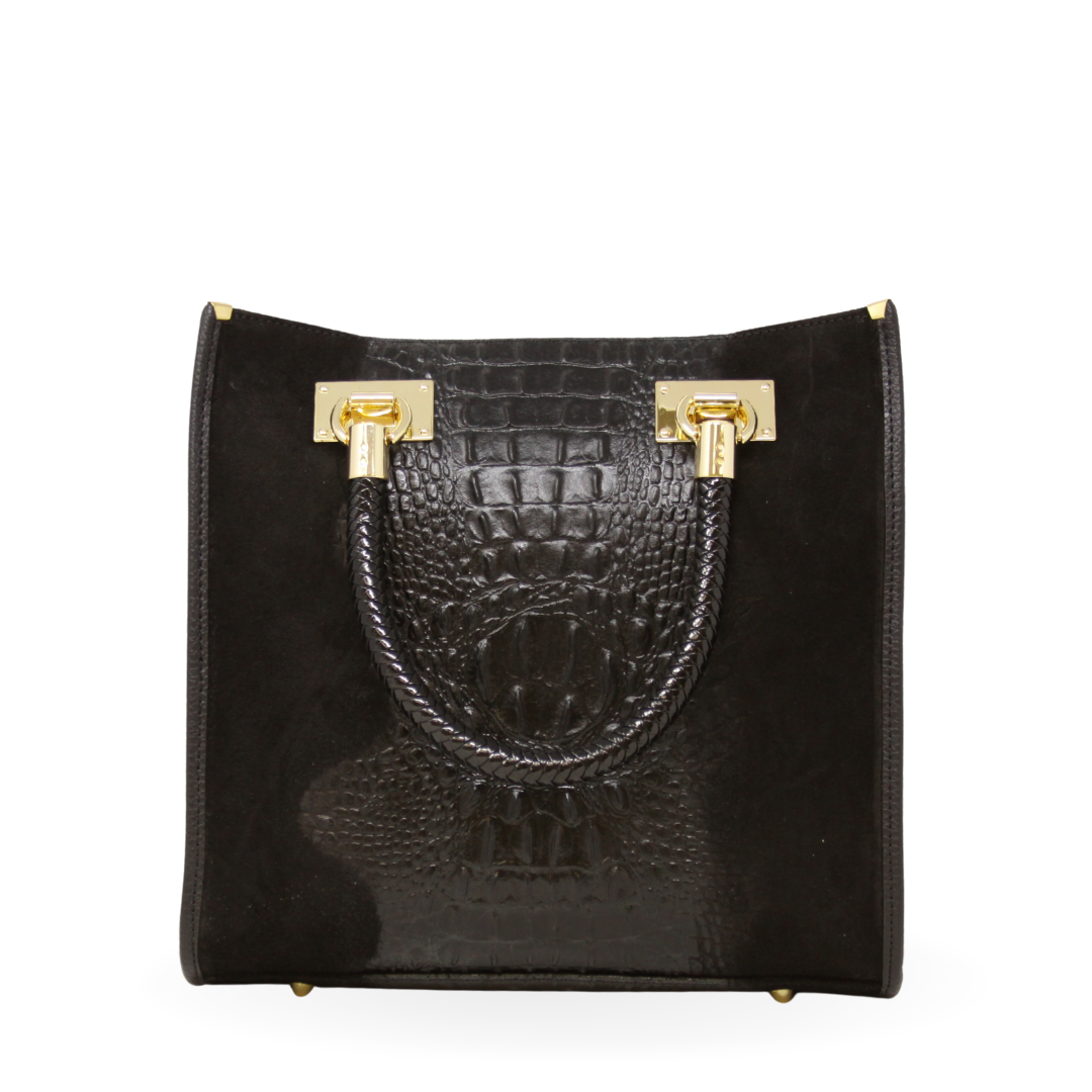 GF13221 GENUINE ITALIAN LEATHER PORTFOLIO BAG - German Fuentes Wholesale of Leather Handbags, Belts and Accessories - German Fuentes