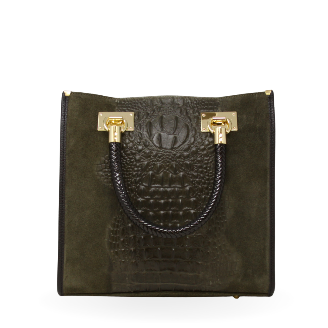 GF13221 GENUINE ITALIAN LEATHER PORTFOLIO BAG - German Fuentes Wholesale of Leather Handbags, Belts and Accessories - German Fuentes