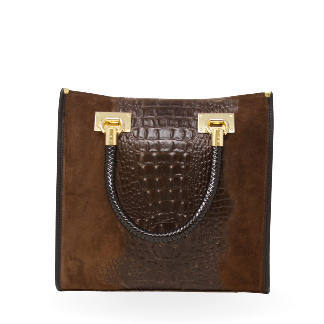 GF13221 GENUINE ITALIAN LEATHER PORTFOLIO BAG - German Fuentes Wholesale of Leather Handbags, Belts and Accessories - German Fuentes