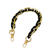 CBS-47 BLACK AND GOLD CHAIN FOR BAGS