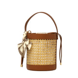 GF0825 GENUINE ITALIAN LEATHER BUCKET BAG