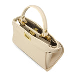 GF0823 GENUINE ITALIAN LEATHER HANDLE AND CROSSBODY BAG
