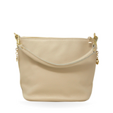 GF0798 GENUINE ITALIAN LEATHER ZIPPER MID BAG