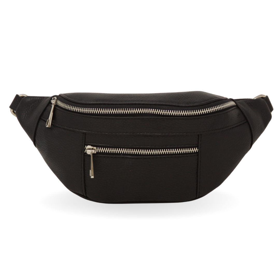 GF2022 GENUINE ITALIAN LEATHER CROSSBODY FANNY PACK - German Fuentes Wholesale of Leather Handbags, Belts and Accessories - German Fuentes