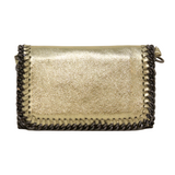 GF0390 GENUINE ITALIAN LEATHER CROSSBODY CLUTCH