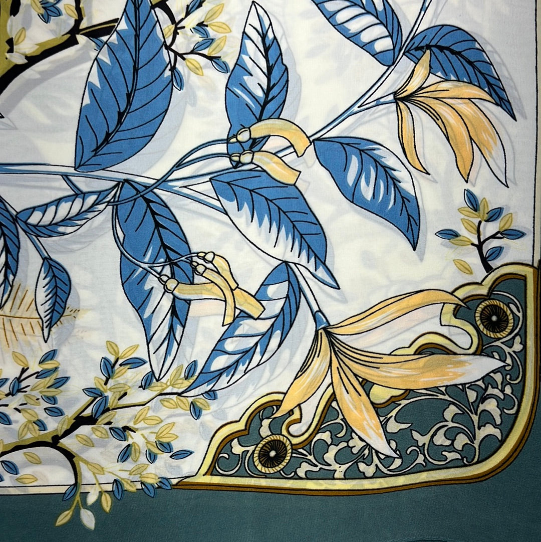 YF08-C42 GOLDEN GARDEN SCARF - German Fuentes Wholesale of Leather Handbags, Belts and Accessories - German Fuentes