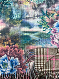 PASH-07 VISCOSE AND WOOL FLORAL PRINT PASHMINA - German Fuentes Wholesale of Leather Handbags, Belts and Accessories - German Fuentes