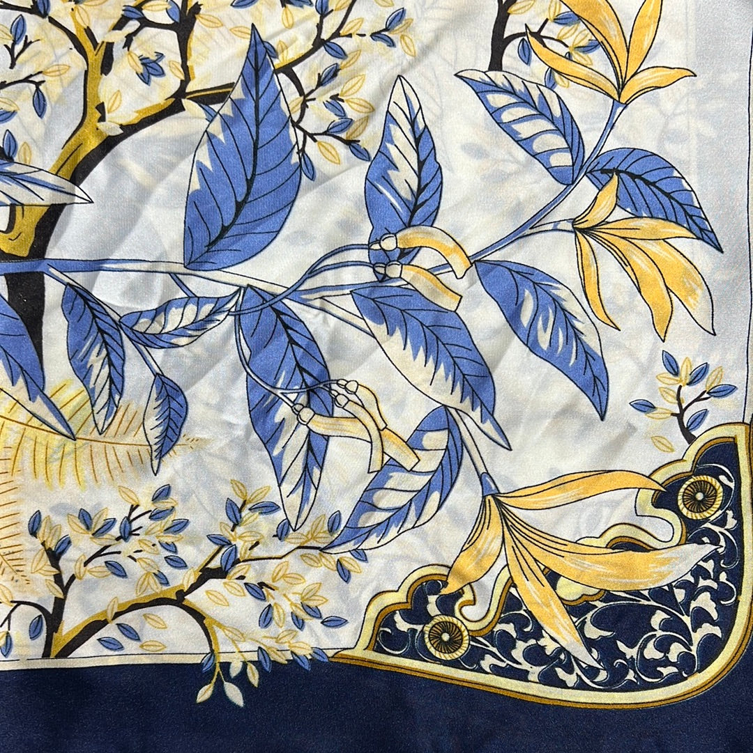 YF08-C42 GOLDEN GARDEN SCARF - German Fuentes Wholesale of Leather Handbags, Belts and Accessories - German Fuentes