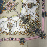 YF10-M3 VINTAGE CHAIN PRINT MID SIZE SCARF - German Fuentes Wholesale of Leather Handbags, Belts and Accessories - German Fuentes