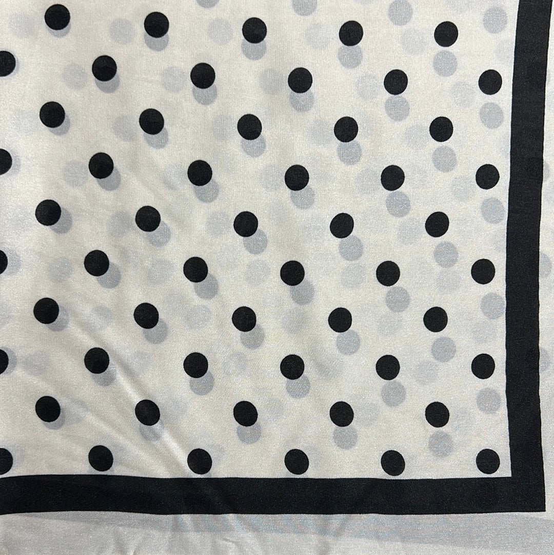 YF08-C1 POLKA DOTS SCARF - German Fuentes Wholesale of Leather Handbags, Belts and Accessories - German Fuentes
