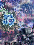 PASH-07 VISCOSE AND WOOL FLORAL PRINT PASHMINA - German Fuentes Wholesale of Leather Handbags, Belts and Accessories - German Fuentes