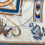 YF08-C46 NAUTICAL COMPASS SCARF - German Fuentes Wholesale of Leather Handbags, Belts and Accessories - German Fuentes