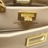GF0823 GENUINE ITALIAN LEATHER HANDLE AND CROSSBODY BAG