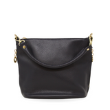 GF0798 GENUINE ITALIAN LEATHER ZIPPER MID BAG