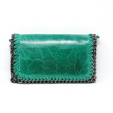 GF0390 GENUINE ITALIAN LEATHER CROSSBODY CLUTCH