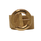 CINT-45 straw and w/ Metal buckle  Belt
