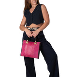 GF13221 GENUINE ITALIAN LEATHER PORTFOLIO BAG - German Fuentes Wholesale of Leather Handbags, Belts and Accessories - German Fuentes