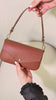 GF0912 GENUINE ITALIAN LEATHER HANDLE AND CROSSBODY BAG