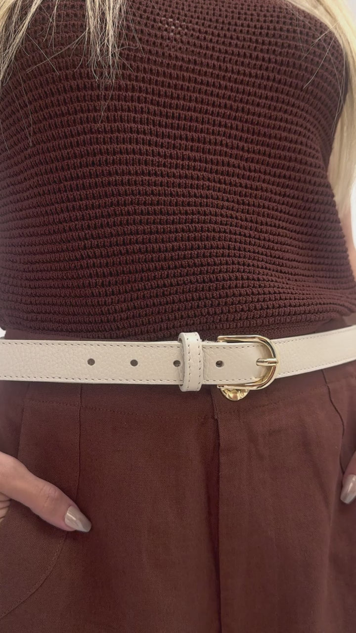 CINT-30 LEATHER ADJUSTABLE BELT