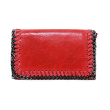 GF0390 GENUINE ITALIAN LEATHER CROSSBODY CLUTCH
