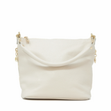 GF0798 GENUINE ITALIAN LEATHER ZIPPER MID BAG