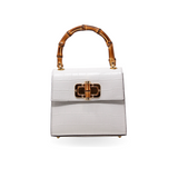 GF1922 GENUINE ITALIAN LEATHER BAMBOO HANDLE BAG