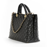 GF114090 LEATHER QUILTED BIG BAG