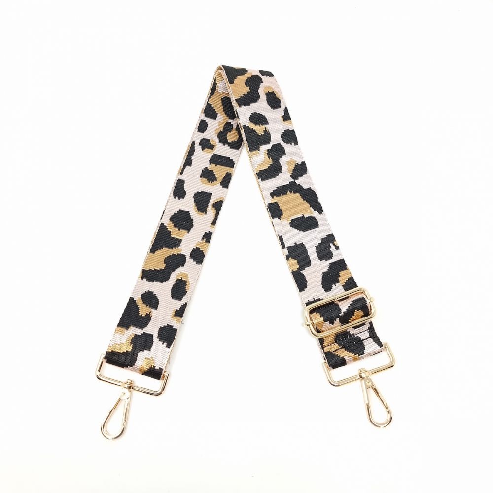 STR-31 CROSSBODY ADJUSTABLE ANIMAL PRINT STRAP FOR BAGS - German Fuentes Wholesale of Leather Handbags, Belts and Accessories - German Fuentes